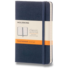 Moleskine S, keményfedeles, vonalas, kék füzet