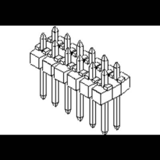 MOLEX Beépíthető stift sor (standard) 901310132 1 db Tray (901310132) villanyszerelés