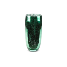  Molly2 üveg váza zöld 16x38 cm dekoráció