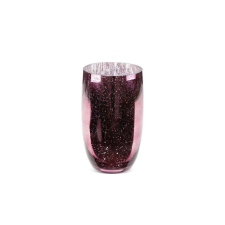  Molly3 üveg váza rózsaszín 16x28 cm dekoráció