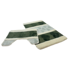 Molly 3215-2 Green, Zöld 2 Részes Fürdőszoba Szőnyeg 50x80 + 50x40cm lakástextília