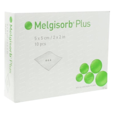 Mölnlycke Melgisorb Plus 10 x 10 cm 10db gyógyászati segédeszköz