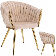  MOLTO szék, bézs, arany lábak bútor