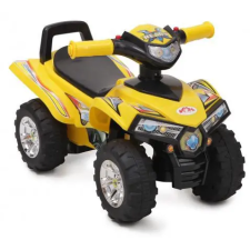 MoMi MONI ráülős quad ATV bébitaxi SÁRGA lábbal hajtható járgány