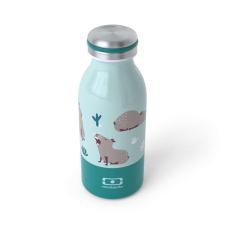 Monbento Coolu Graphic Capibara Gyerek Termosz kulacs 350ml - Mintás Türkiz termosz