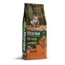  Monge BWild Grain Free Adult All Breed száraz kutyatáp - kacsa burgonyával 2,5 kg kutyaeledel