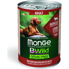 Monge BWild Grain Free Dog Bárány sütőtökkel és cukkinivel 400 g kutyaeledel