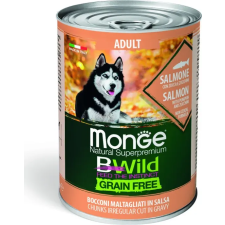 Monge BWild Grain Free Dog Lazac sütőtökkel és cukkinivel 400 g kutyaeledel