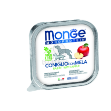  Monge Dog Monoprotein Fruits paté - nyúl, alma 150 g kutyaeledel