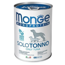 Monge Dog Monoprotein Paté 100% tonhal – 400 g kutyaeledel