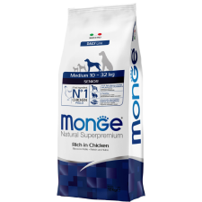 Monge Dog Natural Superpremium Medium Senior Száraz Kutyatáp – 12 kg kutyaeledel