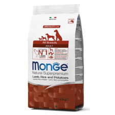  Monge Dog Speciality line All Breeds Adult Bárány, Rizs ,Burgonya – 2,5 kg kutyaeledel