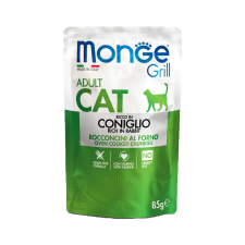 Monge Grill Adult Alutasakos Macskaeledel (Nyúl) - 85 g macskaeledel