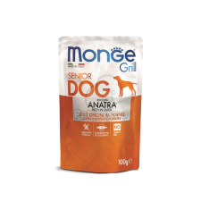  Monge Grill Dog Senior - kacsa 100 g kutyaeledel
