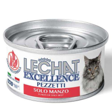 MONGE LECHAT EXCELLENCE FLAKES teljes értékű eledel felnőtt macskáknak marhahússal 80g macskaeledel