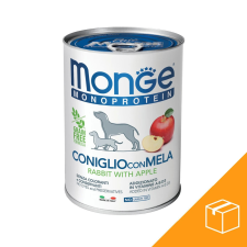 Monge Monoprotein Fruits Pate Konzerv Kutyáknak (Nyúl és Alma) - 24x400 g kutyaeledel
