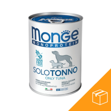 Monge Monoprotein Pate Konzerv Kutyáknak (100% Tonhal) - 24x400 g kutyaeledel