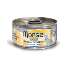 Monge Natural Dog Csirke sajttal 95g kutyaeledel