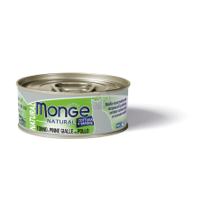  Monge Natural macskakönzerv - tonhal csirkével 80 g macskaeledel