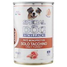 MONGE SPECIAL DOG EXCELLENCE pate MONOPROTEIN csak pulyka 400g grain free konzerv kutyaeledel