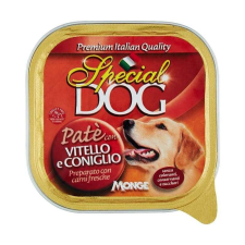 Monge Special Dog Pástétom, Borjú/Nyúl, 300 g kutyaeledel