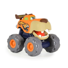 Moni Hola monster truck leopard hátrahúzós autó narancs autópálya és játékautó