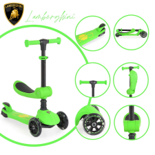 Moni Lamborghini 2in1 ráülős roller zöld roller