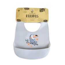  Moni Rooibos szilikon előke szürke madár előke