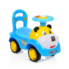 Moni SUPER CAR zenélős bébitaxi kék 18 hó+ lábbal hajtható járgány