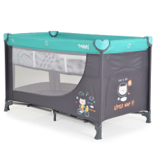 Moni Tommy 2 szintes utazóágy (60x120) - Türkiz utazóágy