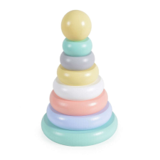 Moni Toys Fa játék gyűrűpiramis 18+hó készségfejlesztő