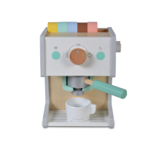 Moni Toys Fajáték fa delux kávéfőző 23xmx14xmx17,5 cm konyhakészlet