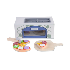 Moni Toys Fajáték fa pizzasütő konyhakészlet