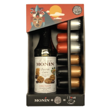  Monin -Mantaro kávékapszulás (Nespresso kompatibilis) díszdoboz - Csokis süti sziruppal ajándéktárgy