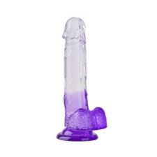  Moniq Clear lila dildó-22cm. műpénisz, dildó