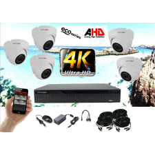 Monitorrs Security - 4k AHD kamerarendszer 5 kamerával 8 Mpix WD - 6037K5 megfigyelő kamera
