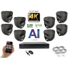  Monitorrs Security - 4K AI IP kamerarendszer 8 kamerával 8 Mpix GD - 6377K8