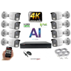  Monitorrs Security - 4K AI IP kamerarendszer 8 kamerával 8 Mpix WT - 6378K8