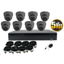  Monitorrs Security - AHD Dóm kamerarendszer 8 kamerával 5 Mpix - 6044K8 megfigyelő kamera
