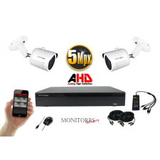  Monitorrs Security - AHD kamerarendszer 2 kamerával 5 Mpix - 6041K2 megfigyelő kamera