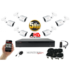  Monitorrs Security - AHD kamerarendszer 6 kamerával 5 Mpix - 6041K6 megfigyelő kamera
