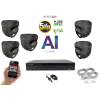 Monitorrs Security -  AI IP Dóm kamerarendszer 5 kamerával 5 Mpix - 6371K5 (Monitorrs Security)