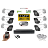  Monitorrs Security - IP kamerarendszer 6 kamerával 4 Mpix - 6024K6