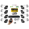  Monitorrs Security - IP kamerarendszer 8 kamerával 4 Mpix - 6024K8