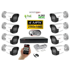 Monitorrs Security - IP kamerarendszer 8 kamerával 4 Mpix - 6024K8 megfigyelő kamera