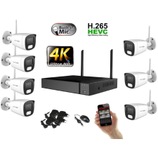 Monitorrs Security - Wifi IP 4K kamerarendszer 7 kamerával 8 Mpix. - 6125k7 megfigyelő kamera