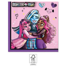 Monster High Friends szalvéta 20 db-os 33x33 cm FSC papírárú, csomagoló és tárolóeszköz