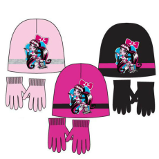  Monster High gyerek sapka + kesztyű szett 52-54 cm
