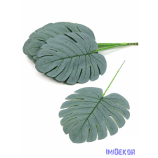 Monstera hamvas levél 31 cm dekoráció