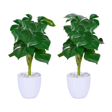  Monstera művirág 2 db-os készlet dekoráció